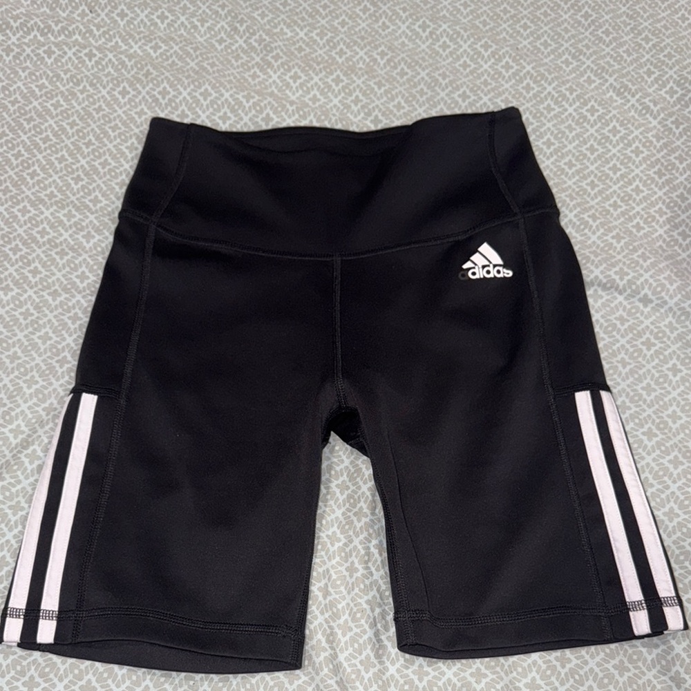 Adidas Black and White Athletic Shorts